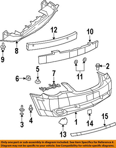 Dodge oem 5303892aa bumper-energy absorber