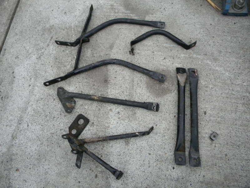 91 porsche 911 964 rear bumper and splash shield brackets