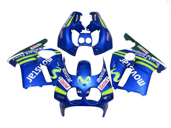 Injection fairing body work for honda cbr250r cbr 250r mc19 full set blue