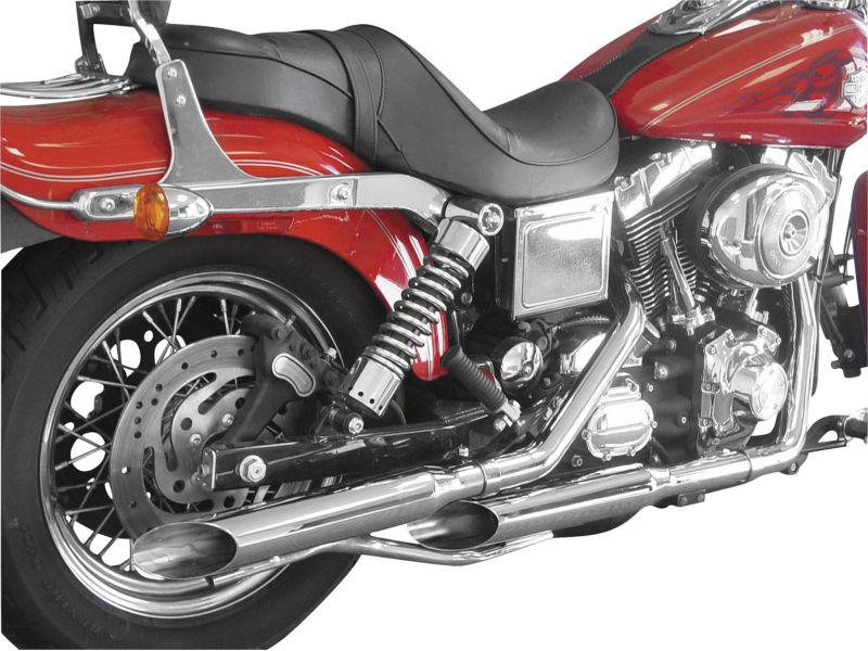 Cycle shack 1 3/4in. m pipes exhaust system - side slash - chrome  phd-132ss