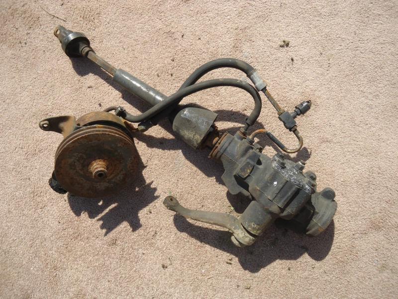 1984 camaro berlinetta steering box pump shaft pitman arm hoses lines oem chevy 