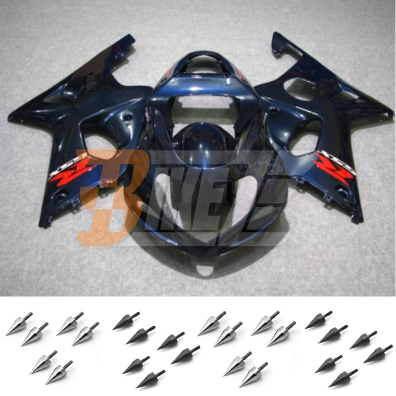 Bolt kit & injection fairing kit bodywork for suzuki gsx r 1000 k1 2001 2002 al