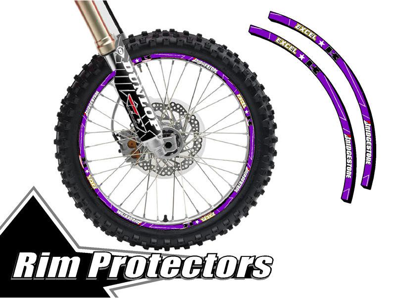 10 & 12 inch dirtbike rim protectors 10" wheel decals dirt bike tape graphics zr