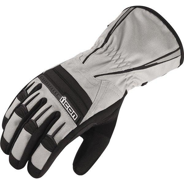 Grey xl icon pdx waterproof textile glove