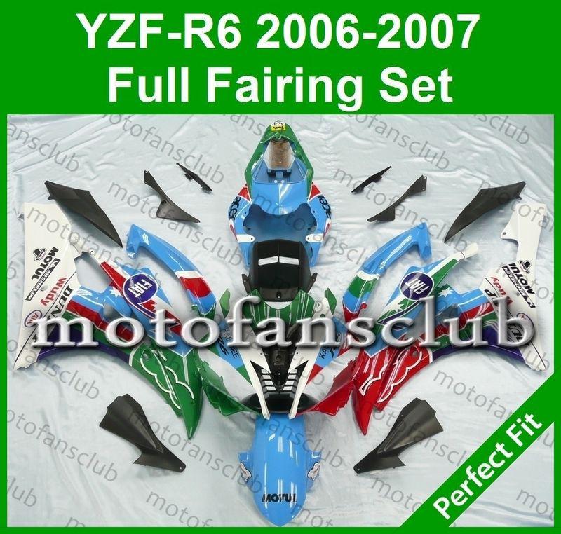 Fit yamaha yzf r6 06 07 yzfr6 2006 2007 600 fairing bodywork abs plastics #05 c