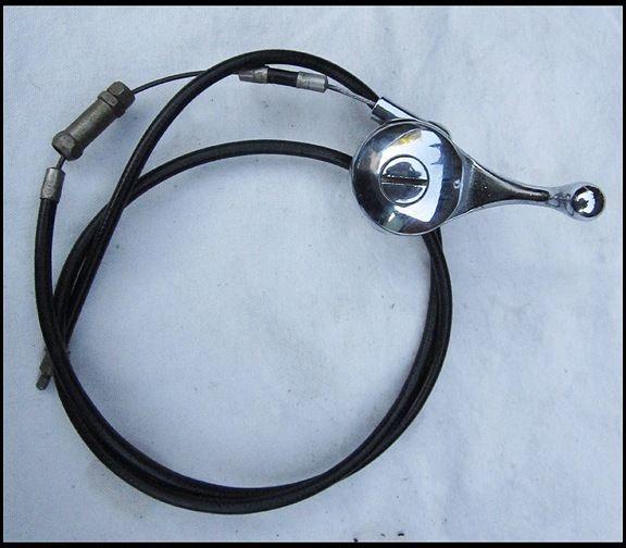 Vintage doherty motorcycle choke ignition lever 7/8 handlebar triumph norton bsa