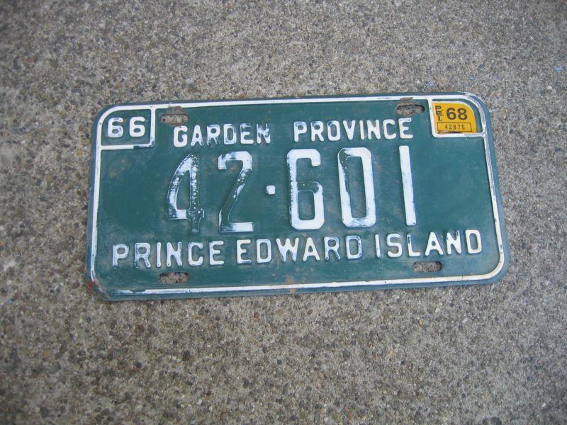 1966 garden province prince edward island license plate