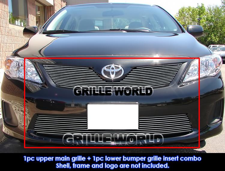 2011-2012 toyota corolla billet grille combo insert