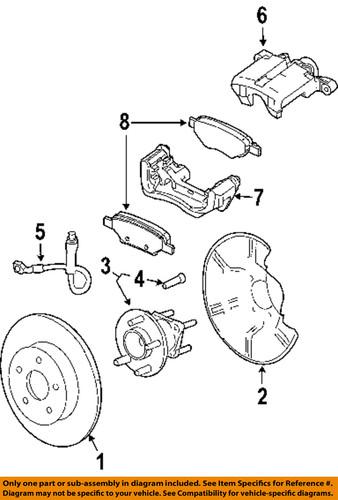 Gm oem 25864605 brake pad or shoe, rear/disc brake pad