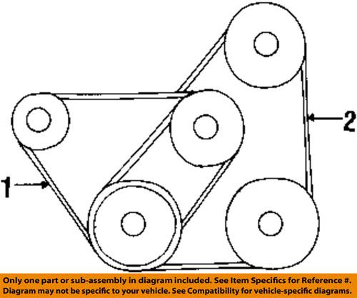 Mazda oem fs1218381a accessory drive belt/v-belt/fan belt