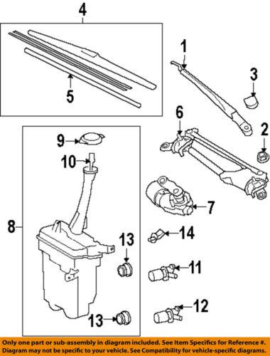 Toyota oem 8521442050 wiper blade refill/windshield wiper blade refill