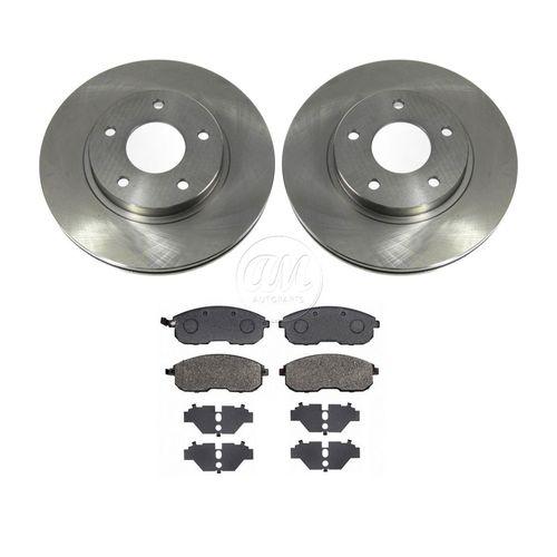 Front metallic brake pads & 2 rotors disc kit set for nissan maxima infiniti i30