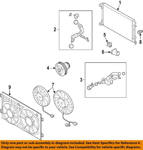 Volkswagen oem 03g121113a engine coolant thermostat/thermostat