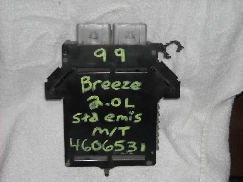 1999 breeze,stratus 2.0l m/t std emis ecm engine computer 4606531