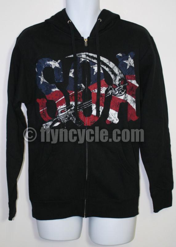 Samcro soa sons of anarchy reaper american flag hoody