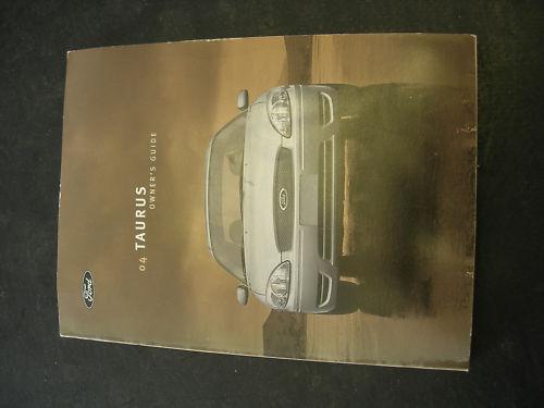 2004  ford taurus   owners manual 