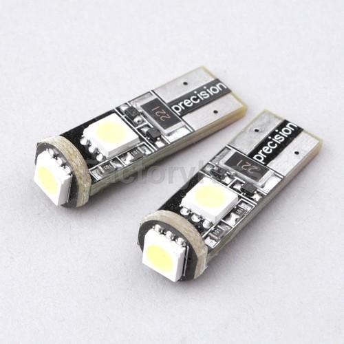 Gau 2 car bulbs canbus error-free t10 194 w5w 3-led smd white turn/tail light 