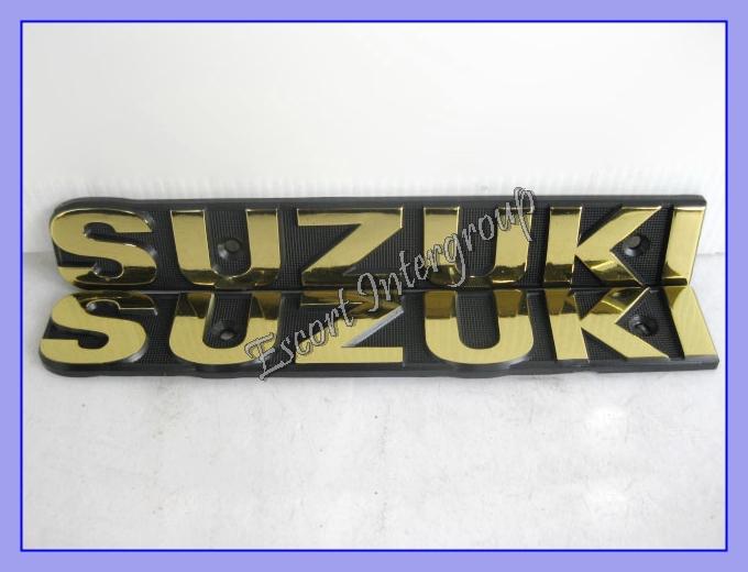 Suzuki gs100 tank emblem l&r gold “2pcs” 