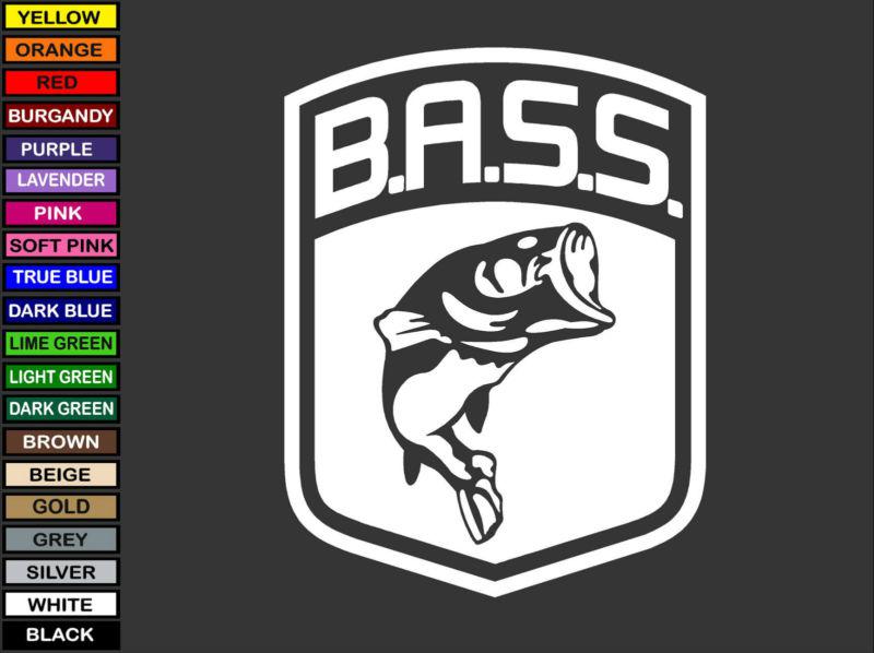 3.5" x 2.6" bass masters,window,glass,atv,music, vinyl decal sticker