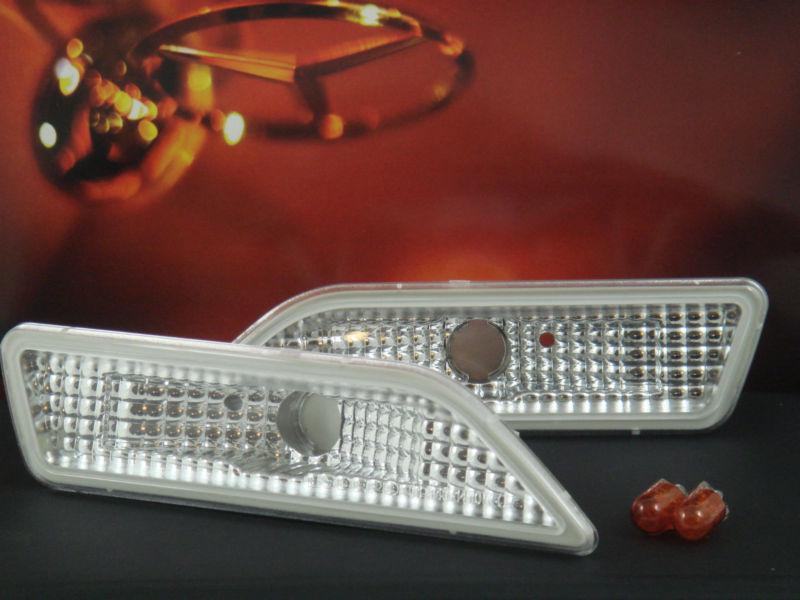 Mercedes 2005-11 cls500, cls550 euro clear side marker+ bulbs+ free shipping