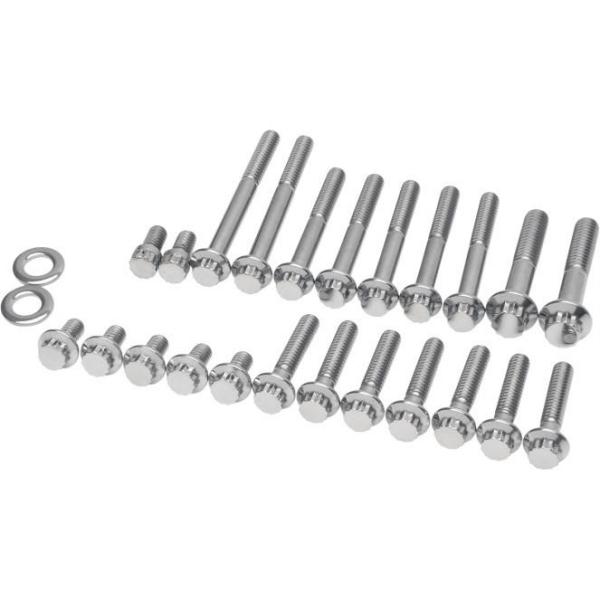 Diamond engineering primary 12-point polished stainless engine bolt kit pb564s