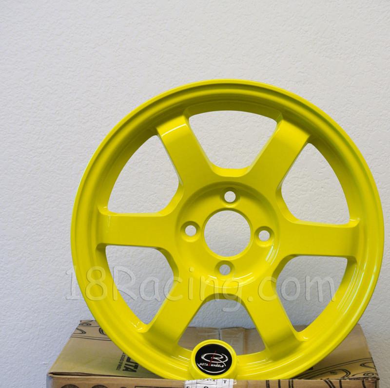 Rota wheel grid 15x6.5 & 7 4x100 hyellow miata civic xa xb mirage  integra