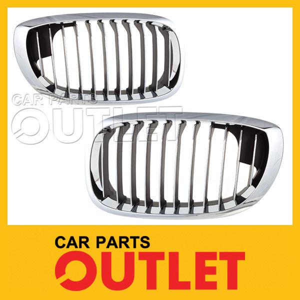 03-06 bmw 325ci chrome grille bm1200156 inner black grid bm1200157 e46 combo set