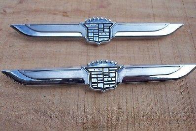 1982 88? cadillac winged emblems nos 1 pair