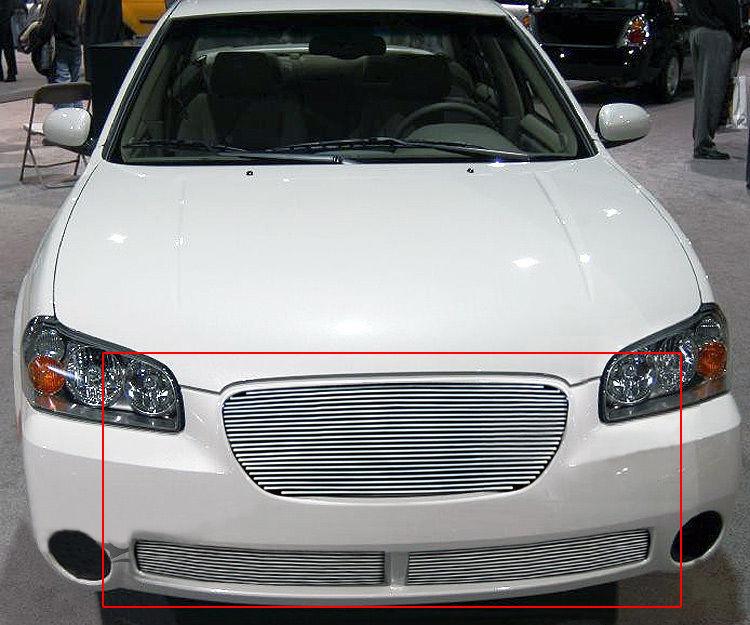 Viogi fit:01-03 nissan maxima se/gxe billet grille combo