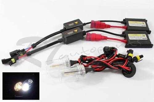 H7 6000k white diy ac slim ballasts xenon hid low beam headlights conversion kit