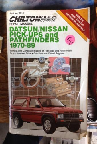 Chilton repair manual datsun nissan pick up and pathfinders 1970-1989 gr8 price!