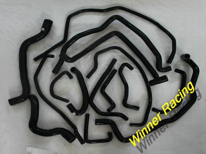 15pcs black silicone water/coolant hose renault 5 r5 gt turbo 1988-1991 89 90 91