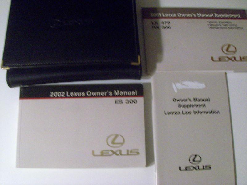 2002 lexus es 300 owners manual