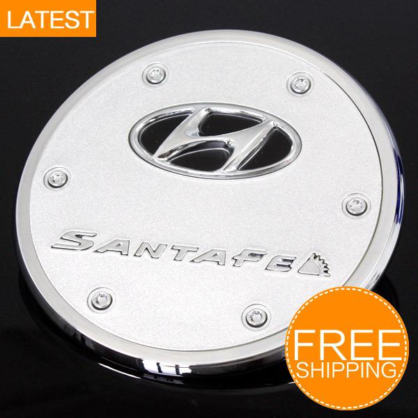  new chrome fuel gas cover cap for hyundai ix45 santafe 2012 2013 black