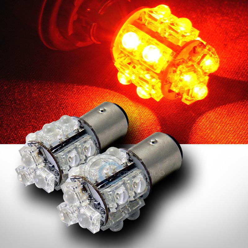 2p amber o 1157 bay15d 13x super flux led rear turn signal light bulbs 1016 1034