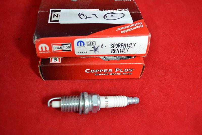 Champion spark plugs copper plus  6  rfn14ly  set of 6