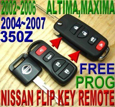 Nissan allin1 flip transponder chip key keyless entry fob remote transmitter 4b2