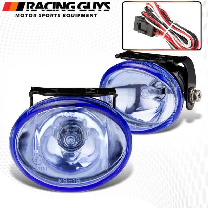 Pilot universal fog light lights lamp bulb blue lens integra/civic/prelude pair 