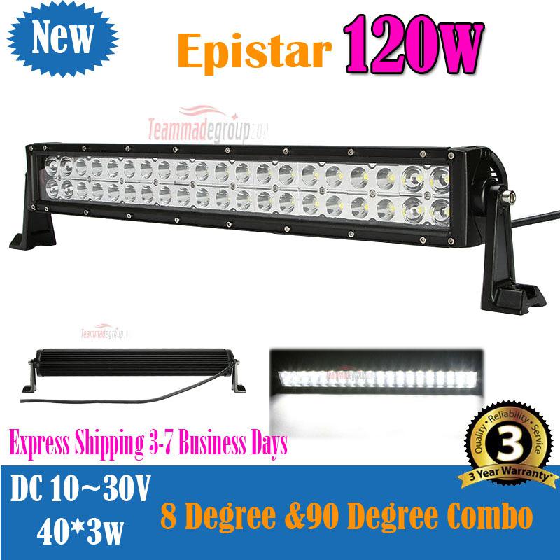 120w 25 inch spot flood combo epistar led work light offroad 4x4 car truck boat