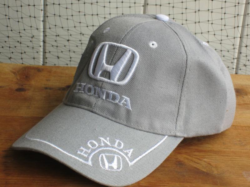 New nwt honda logo gray baseball golf fishing driving hat cap automobile car nr