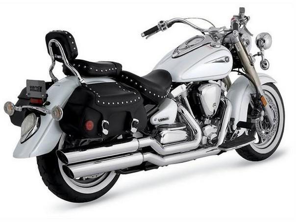 Vance & hines big shots stagg 2:1 exhaust chrm yamaha road star 1600 1999-2003