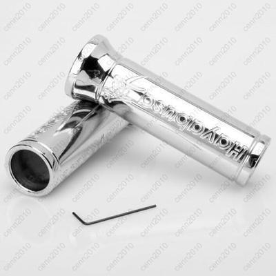 7/8" chrome aluminum hand grips for suzuki gsxr 600 750 1000 hayabusa gsxr1300