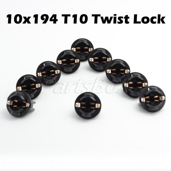 10x chevy 194 instrument panel cluster led light bulb dashboard socket plug