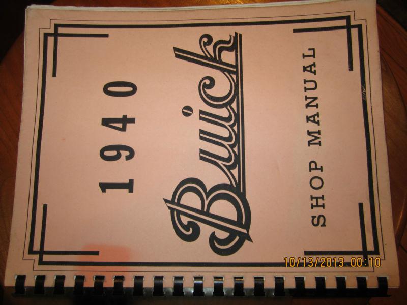 1940 buick shop manual