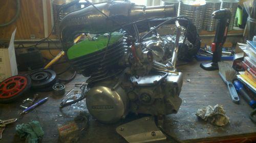 1975 76 77? 78? kawasaki trials kt250 engine motor with cdi carb