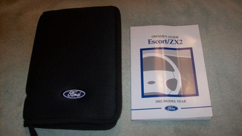 2002 ford escort zx2 owner's manual  with case