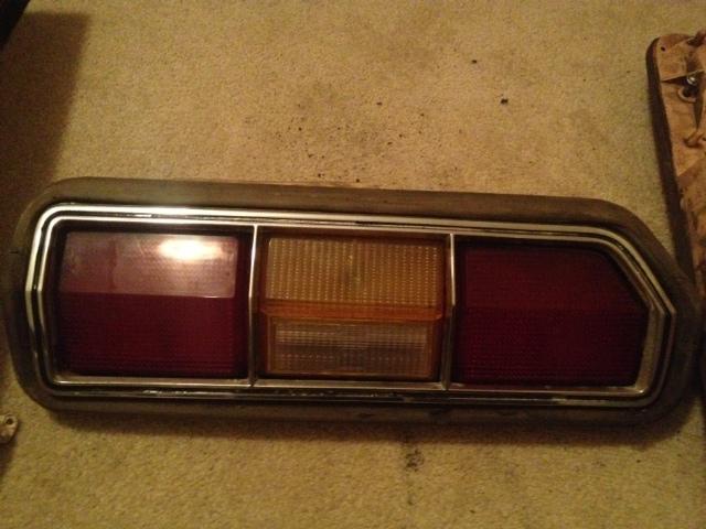 1974, 1975, 1976, 1977, 1978 ford mustang passenger side tail light & bezel