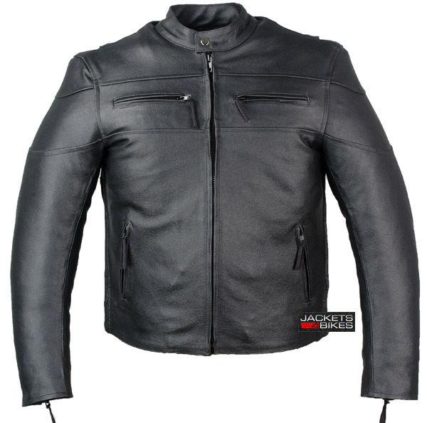 High quality mens motorcycle leather armor jacket l