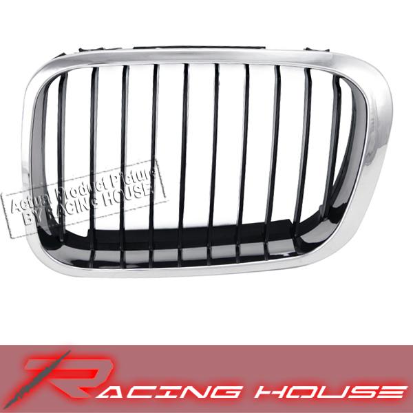 99-01 bmw e46 323i 328i 325i/330xi chrome grille black shell left driver side