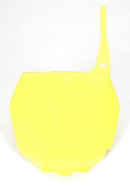 Ufo plastics front number plate yellow for suzuki rm rmz 125 250 450